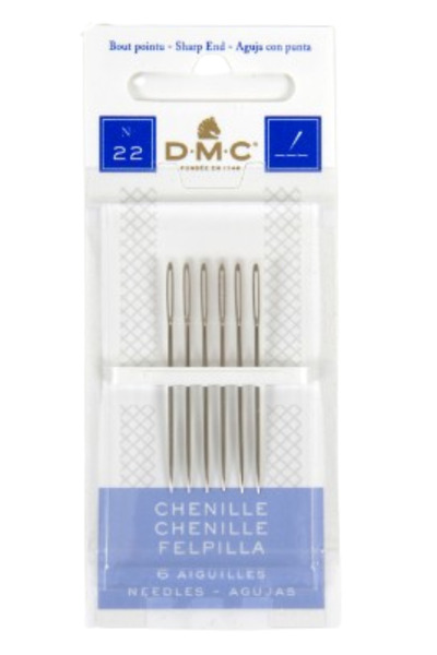 Dmc Set ace de cucut Chenille pentru fire mai groase sau broderia cu panglica...