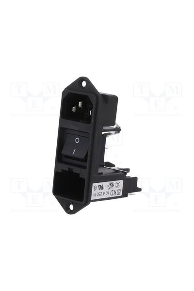 OEM Conector alimentare AC SCHURTER KD14.4101.151, soclu, tată, 10A, 250VAC, ...