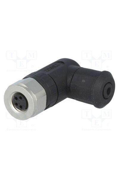 OEM Conector M8 Amphenol CONEC 42-00028, mamă, PIN 4, IP67, în unghi 90°, pe ...