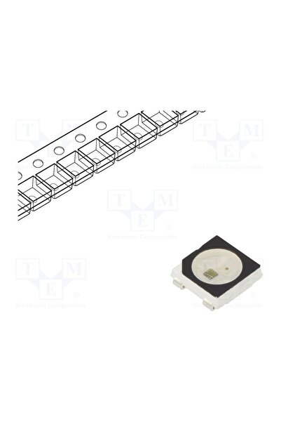 OEM LED programabil WORLDSEMI WS2812C-B, RGB, SMD, PLCC4, 5x5x1,6mm, DMX 512,...