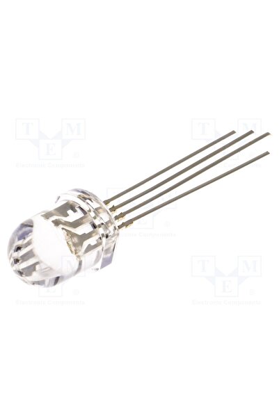 OEM LED OPTOSUPPLY OSTAMC8131A, RGB, 8mm, 30 ° Parte frontală convexă, Nr. te...