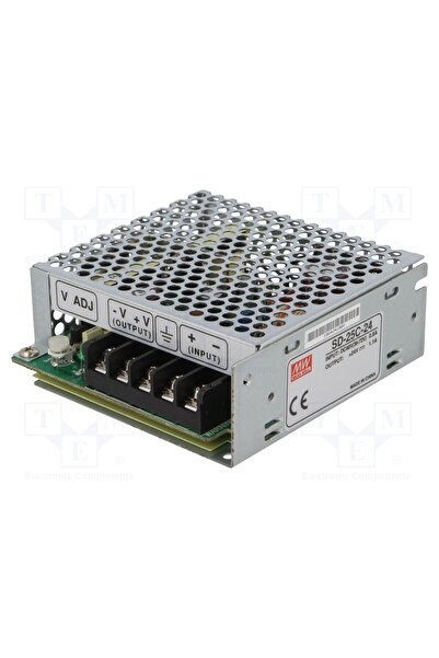 OEM Convertor DC/DC MEAN WELL SD-25C-24, 26,4W, Intrare 36÷72VDC, Ieșire 24VD...
