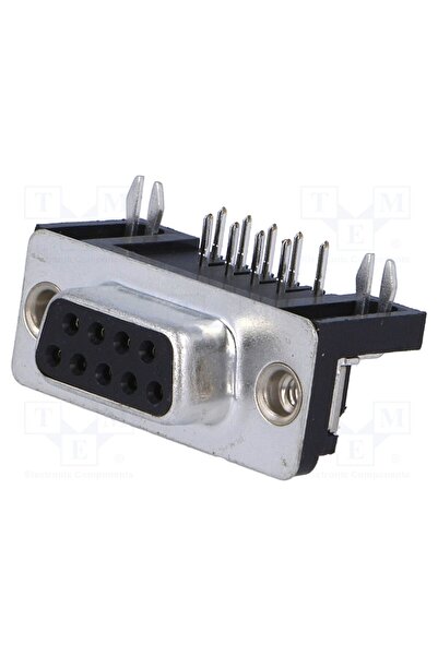 OEM Conector D-Sub ADAM TECH DE09-SL-24, PIN 9, soclu, mamă, în unghi 90°, TH...