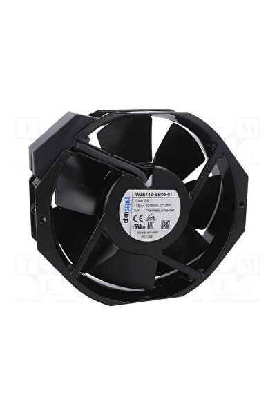 OEM Ventilator AC EBM-PAPST W2E142-BB05-01, axial, 115VAC, 172x150x38mm, bilă...