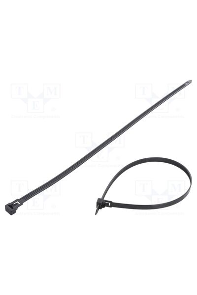 OEM Colier de strângere FIX&FASTEN FIX-TR-7.6X350/BK, W 7,6mm, neagră, poliam...