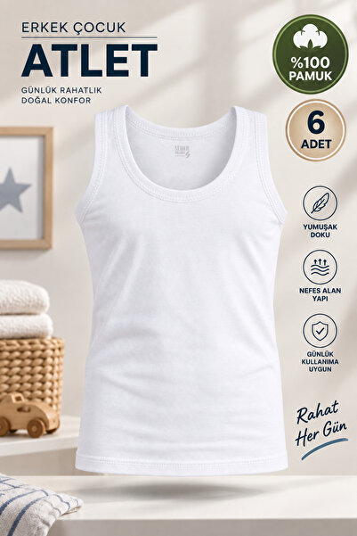 Alıç Boy's Undershirt 0036 Wide Straps 100% Cotton (Seher Authorized Seller) ...