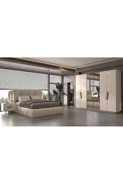 SİSTEMOBİLYA Siste Mobilya Nova Luxury Yatak Odası Takımı Aytaşı (Led Aplikli...