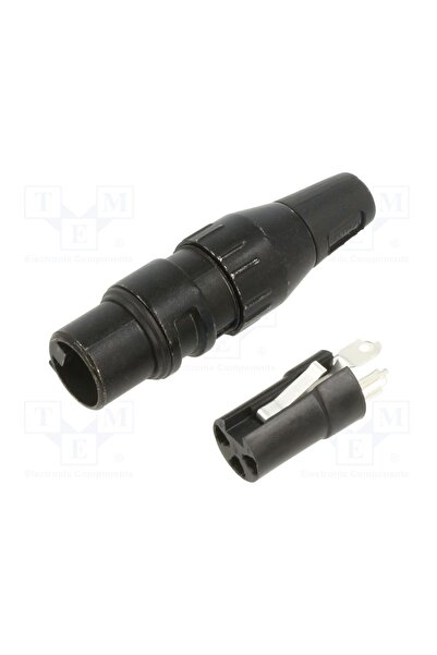 OEM Conector XLR DELTRON 708-0300, mufă, mamă, 15A, 50V, PIN 3, drept, pe cab...