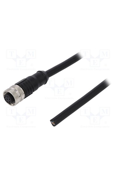 OEM Conector M12 DEGSON ELECTRONICS SM12-PVT-A8F2A010V, mufă, mamă, PIN 8, drept