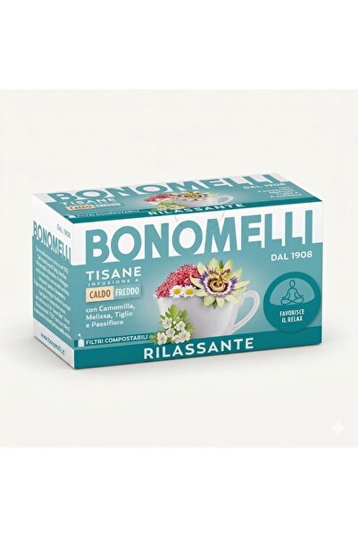 Bonomelli Ceai de mușețel și infuzie de plante, pentru relaxare.