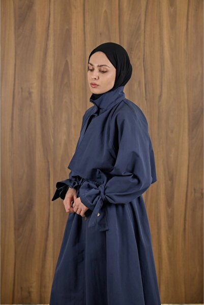 fayaboutique.com Lacivert Viento Trençkot