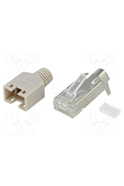 OEM Conector RJ45 CONNFLY DS1123-13-P88TA, mufă, PIN 8, ecranat,cu manşon, go...