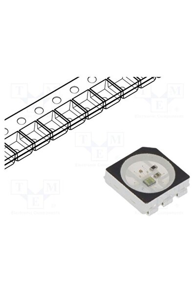 OEM LED programabil WORLDSEMI WS2813B-B, RGB, SMD, PLCC6, 3,5÷5,3VDC, 5x5x1,6...