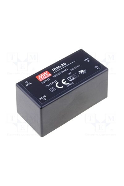 OEM Convertor AC/DC MEAN WELL IRM-20-24, 21,6W, Intrare 85÷264VAC, 120÷370VDC...