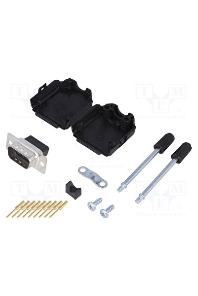 OEM Conector D-Sub ENCITECH DPPK09-BK-DBCP-K, PIN 9, mufă, tată, crimpat, pe ...