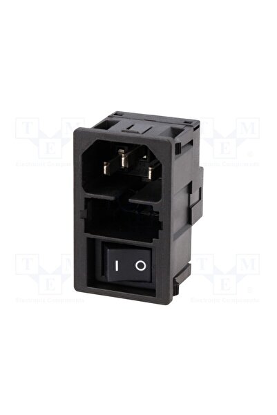 OEM Conector alimentare AC SCHURTER KM00.1105.11, soclu, tată, 10A, 250VAC, C...