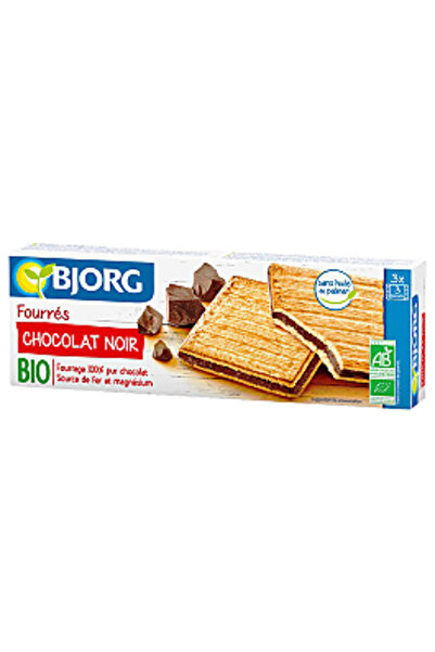Bjorg Biscuiți organici umpluți cu ciocolată neagră Bjorg, 150g