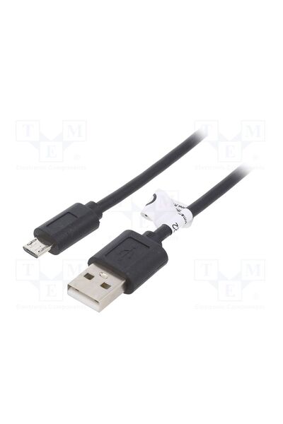OEM Cablu GOOBAY USB-MICBM-0.6BK, USB 2.0, USB A mufă,USB B micro mufă, 0,6m,...