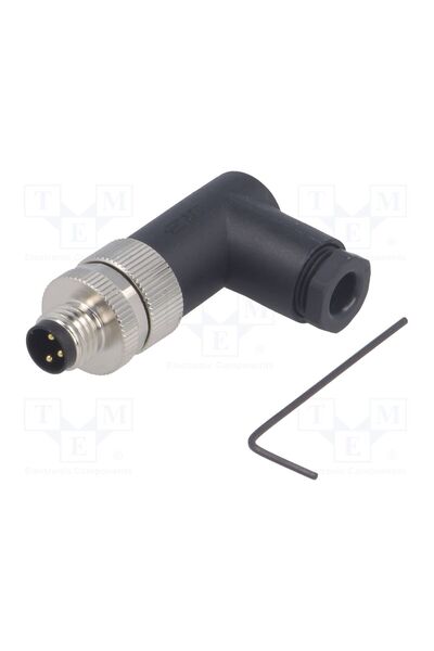 OEM Conector M8 TE Connectivity T4013008031-000, tată, PIN 3, 60V, IP67, în u...