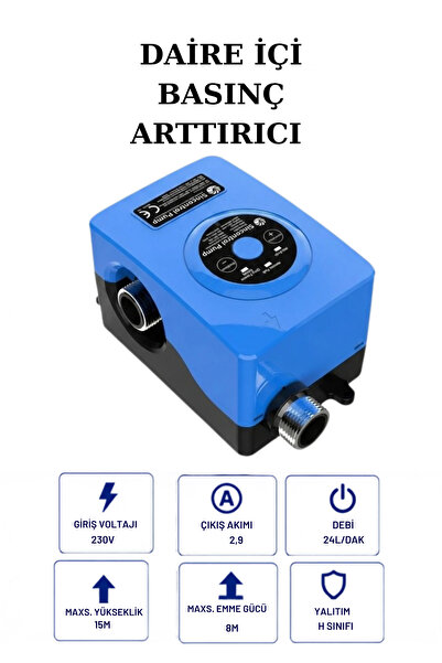 STANWER KÖMÜRSÜZ DAİRE İÇİ BASINÇ ARTTIRICI SESSİZ-AKILLI-SABİT BASINÇ- HİDRO...