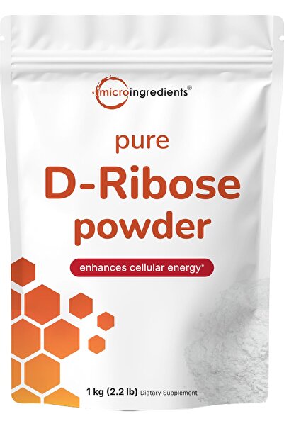 Micro ingredients Pure D-Ribose Powder, 1 KG (200 Servings) - Hair Support, P...