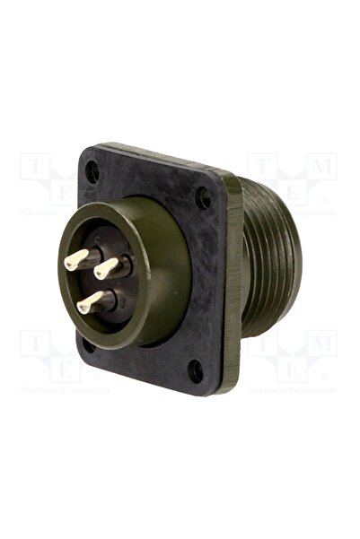 OEM Conector circular AMPHENOL DS3102A14S-1S, soclu, PIN 3, mamă, lipire, MS/...