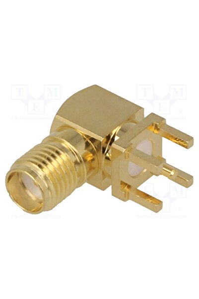 OEM Conector SMA ADAM TECH RF2-03E-T-00-50-G, soclu, mamă, în unghi 90°, THT,...