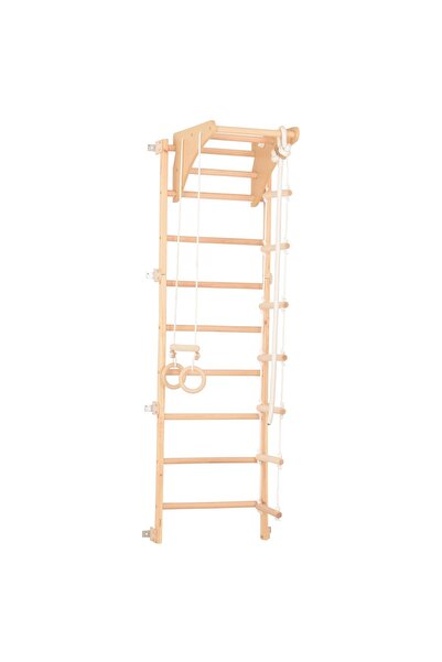 rinagym Spalier gimnastic din lemn de pin 210 cm – -pine natur