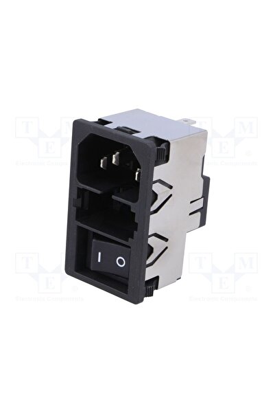 OEM Conector alimentare AC SCHURTER KM01.1205.11, soclu, tată, 10A, 250VAC, C...
