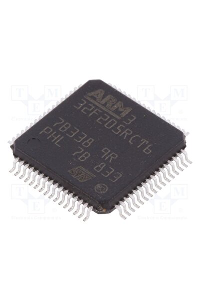 OEM Microcontroler IC STM32 ARM STMicroelectronics STM32F205RCT6, 120MHz, LQF...