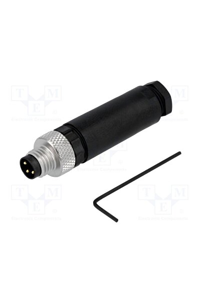 OEM Conector M8 LUMBERG AUTOMATION RSMCK3, tată, PIN 3, drept, pe cablu, mufă