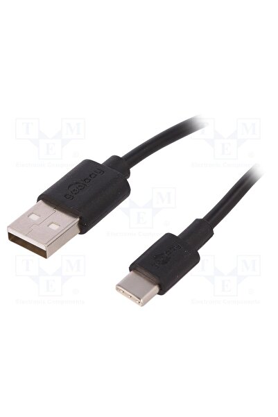 OEM Cablu GOOBAY USB-USBC-2.0-BK, USB 2.0, USB A mufă,USB C mufă, 2m, negru, ...