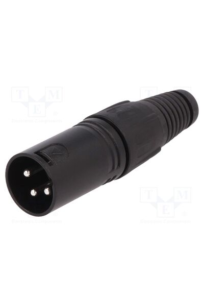 OEM Conector XLR CLIFF FC6131, mufă, tată, PIN 3, drept, pe cablu, lipire, ar...