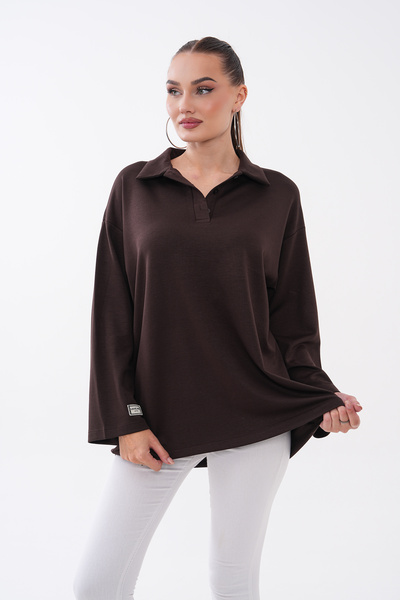 Mega Life Kolu Armali Polo Collar Oysho Tunic