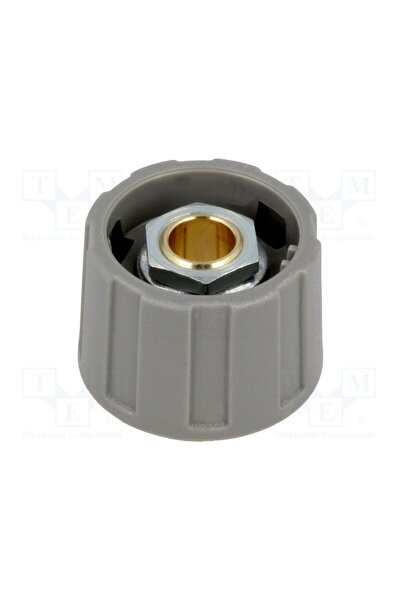 OEM Buton rotativ OKW A2523068, fără indicator, ABS, Øax 6mm, Ø23x15,5mm, gri