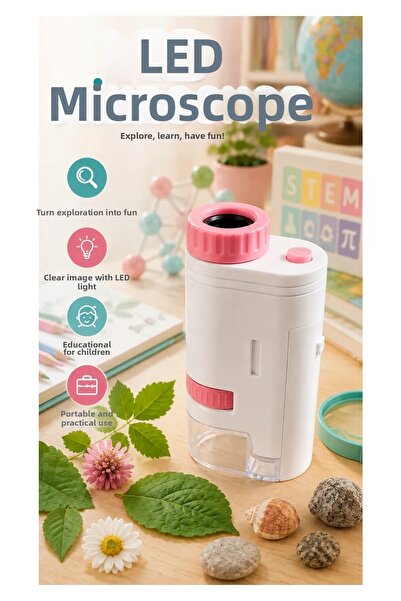 canrodi 80X-200X Portable Led Microscope – Adjustable Magnification and Manua...