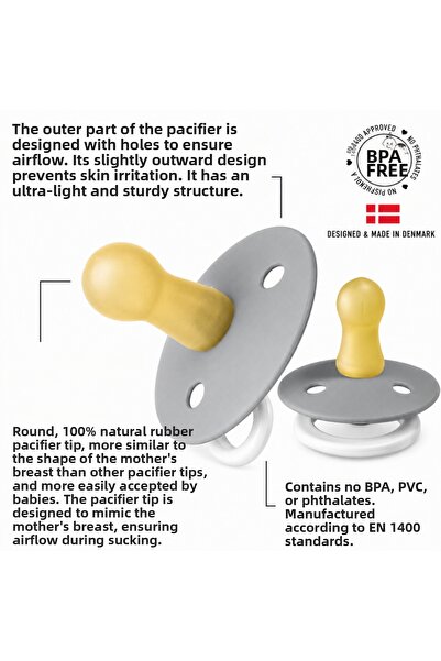 NW NessiWorld Rubber Pacifier 0-6 Months Cloud Glow Price Is for One Piece
