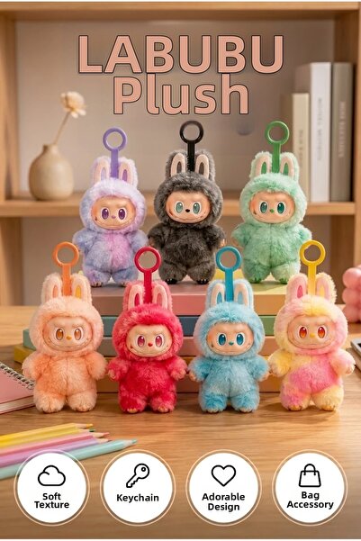 canrodi Decorative Labubu Plush Figure Toy 20 cm Cute Character Design