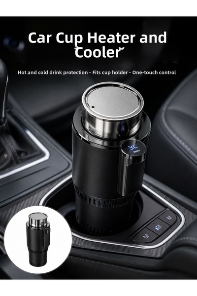 Lisinya Car Cup Holder with Heating and Cooling Features, Smart New Generatio...