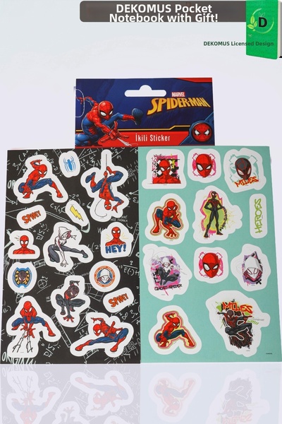 SPIDERMAN Licensed 2-Piece Art Sticker Set