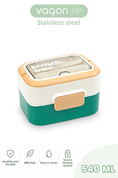 Vagonlife 540 ml 2 Layer Stainless Steel Lunch Box New Generation Lunch Box w...