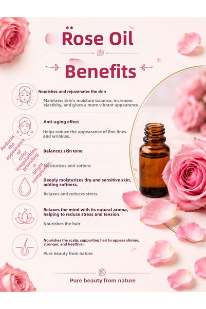 La Rozz Isparta Pure Rose Water 30ml and Rose Oil 20ml Skin Care Set