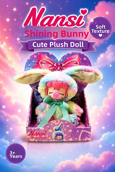 PONİKİDO Nansi Rabbit Costume Plush Doll – Sleeping Companion Gift Boxed Toy