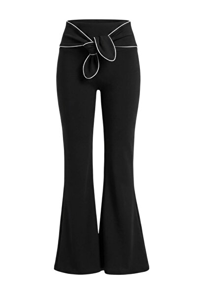 Trendyol Collection Black Plain Diver/Scuba Sportswear Sweatpants Thmaw27Ea00002