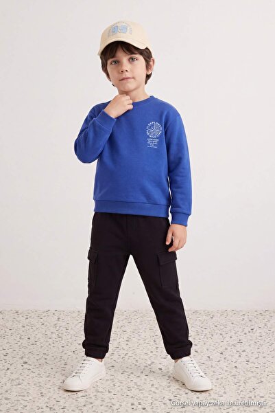 TRENDYOLKIDS Saks Slogan Strick-Unterteil - Oberteil-Set TKDAW26AU00047
