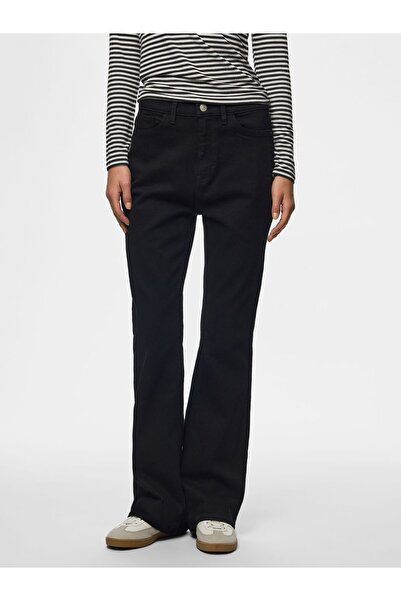 PIECES Džíny - Černá - Bootcut
