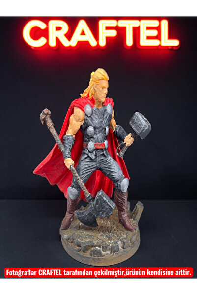 CRAFTEL Marvel Avengers Thor Çift Çekiçli Mjolnir Stormbreaker 3D Figür El Bo...
