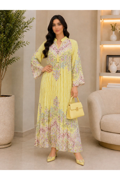 ROGINA جلابية نسائية طويل بتصميم أنيق وانسيابي