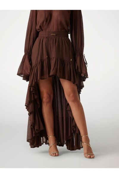 Guess Marciano flounced long skirt
