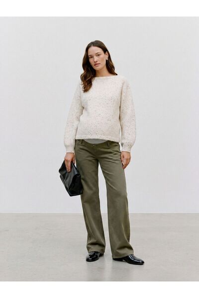 Vero Moda Maternity Strickpullover Normal geschnitten U-Boot Ausschnitt Pullover